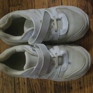Plain white no name sneakers